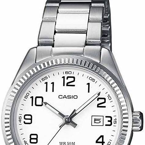 CASIO & VINTAGECasio LTP - 1302PD - 7BVEG Women's Watch - White Dial, Stainless Steel BraceletWATCHESEcecile