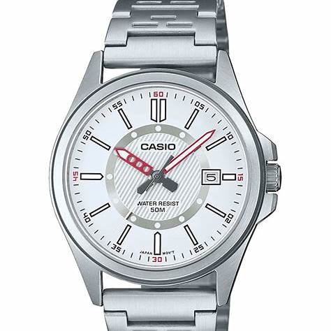 CASIO & VINTAGECasio MTP - E700D - 7EVEF Men's Watch - Silver Dial, Stainless Steel BraceletWATCHESEcecile
