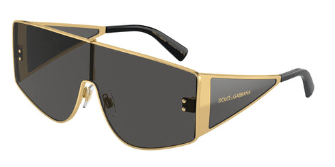 DOLCE & GABBANADolce & Gabbana DG 2305 02/87 44 Unisex Sunglasses – Gold Frame, Dark Grey LensesEYEWEAREcecile