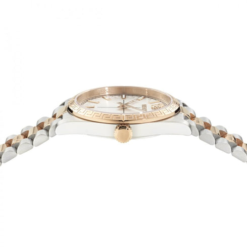VERSACEVersace VE0E00525 Millenyium Lady Watch – 32mm Two - Tone Stainless Steel, Swiss QuartzWATCHESEcecile