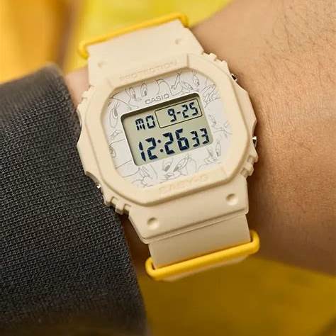 Reloj Casio Baby-G BGD-565TW-5ER para mujer - Colaboración Piolín, Resina beige