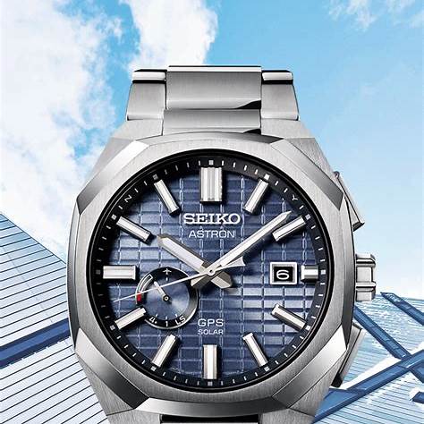 SEIKOSeiko Astron SSJ013J1 GPS Solar Men's Watch - Blue Dial, Titanium BraceletWATCHESEcecile