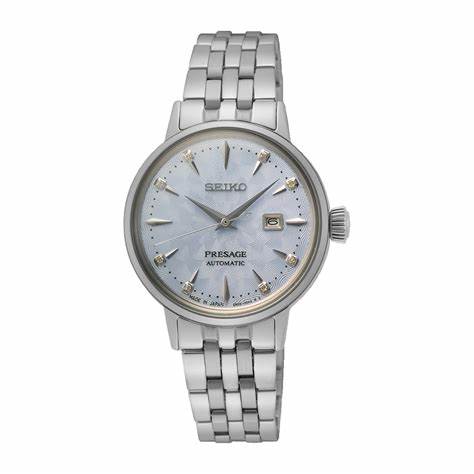 Seiko Presage SRE007J1 Reloj automático de mujer - Esfera azul, brazalete acero