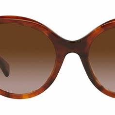 Lunettes de soleil Ralph by Ralph Lauren RA5286U 6011/13 pour femme - monture havane orange brillant, verres marron dégradés