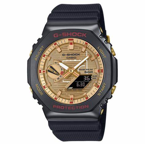 Casio G-SHOCK GBM-2100RH-1AER Herrenuhr - Rui Hachimura Signature Model, Schwarz und Gold