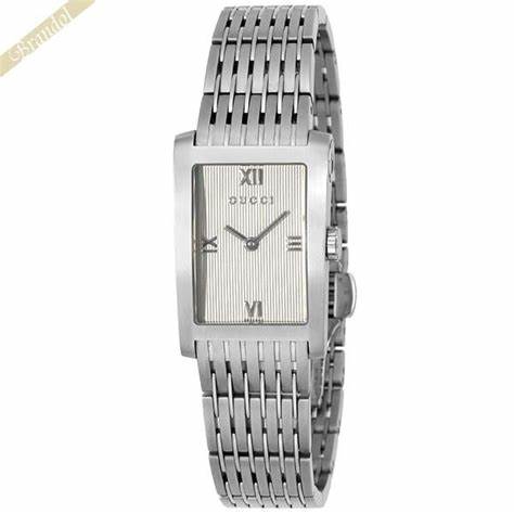 Gucci G-Metro YA086405 Montre femme - cadran blanc, bracelet en acier inoxydable