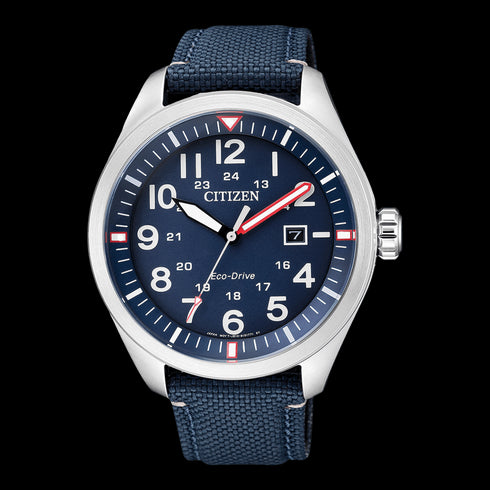 CITIZENCitizen AW5000 - 16L Eco - Drive 43mm Blue Dial Stainless Steel WatchWATCHESEcecile