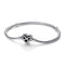 Pandora 592645C01-21 Pulsera de cadena de serpiente con cierre de corazón infinito - Plata de ley, 21cm