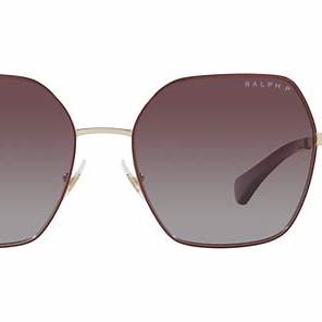 Ralph by Ralph Lauren RA 4138 9116/62 Women's Sunglasses - Bordeaux Frame with Gradient Purple Lenses