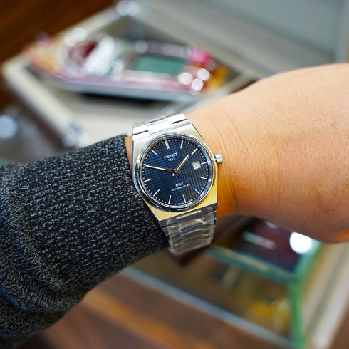 Tissot PRX Powermatic 80 T137.407.11.041.00 Orologio automatico da uomo - Acciaio inossidabile 40 mm, quadrante blu