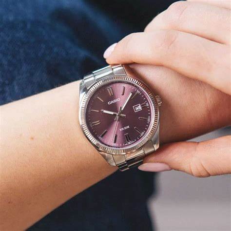 CASIO & VINTAGECasio MTP - 1302PD - 6AVEF Men's Watch - Purple Dial, Stainless Steel BraceletWATCHESEcecile