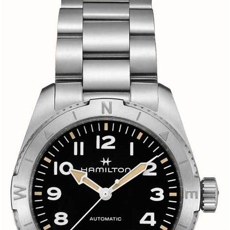 HAMILTONHamilton Khaki Field Expedition Auto H70225130 - 37mm Stainless Steel, Black Dial, Stainless Steel BraceletWATCHESEcecile