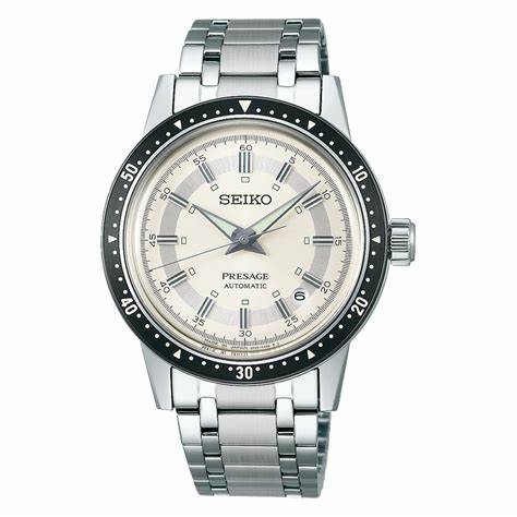 Seiko Presage SRPK61J1 Reloj Automático Hombre - Esfera Plata, Brazalete Acero Inoxidable, Edición Limitada