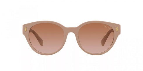 Ralph by Ralph Lauren RA 5302U 6063/13 Women's Sunglasses - Shiny Beige Frame with Gradient Brown Lenses