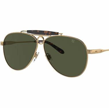 Ralph Lauren The Countryman RL7078 9449/31 Men's Sunglasses - Antique Gold Frame, Green Lenses