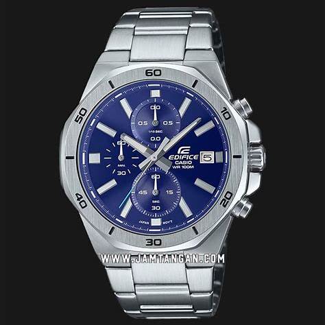 CASIO EDIFICECasio Edifice EFV - 640D - 2BVUDF Men's Chronograph Watch - Blue Dial, Stainless Steel BraceletWATCHESEcecile