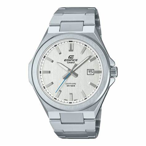 Casio Edifice EFB-108D-7AVUEF Reloj de cuarzo para hombre - Esfera plateada, brazalete de acero inoxidable