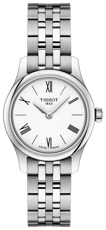 TISSOTTissot Tradition 5.5 Lady T0630091101800 - 25mm Stainless Steel Quartz Watch, White DialWATCHESEcecile