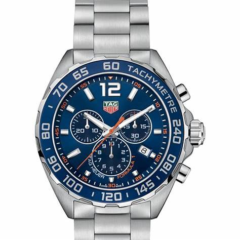 TAG Heuer Formula 1 Cronógrafo CAZ1014.BA0842 Reloj de cuarzo para hombre - Esfera azul, Brazalete de acero inoxidable