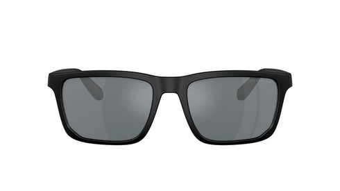 Emporio Armani EA4219 5001/6G Men's Sunglasses - Matte Black Frame, Gray Mirrored Lenses, 57mm