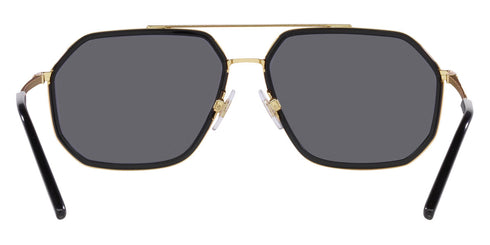 Dolce & Gabbana DG2285 02/81 60 Men's Geometric Sunglasses - Gold Metal Frame, Gray Lenses
