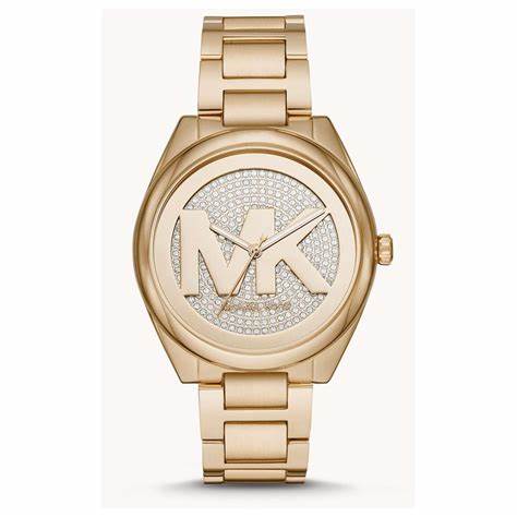 Michael Kors MK7088 Orologio Janelle da donna in acciaio inossidabile con tonalità oro
