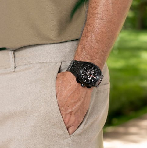 JAGUARJaguar J992/1 Men's Executive Chronograph Watch - Black PVD Stainless Steel, Black DialWATCHESEcecile