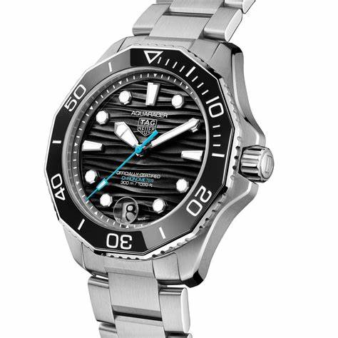 TAG HEUERTAG Heuer Aquaracer Professional 300 WBP5110.BA0013 Men's Watch - Black Dial, Steel BraceletWATCHESEcecile