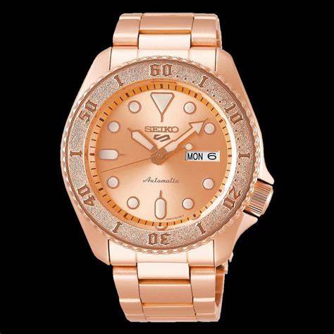 SEIKOSeiko 5 Sports SRPE72K1 Men's Automatic Watch - Rose Gold - Tone Stainless SteelWATCHESEcecile
