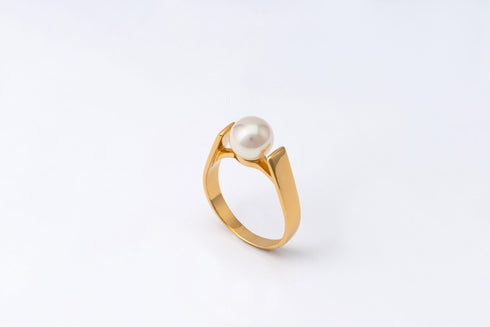 MAJORICAMajorica 00199.01.1.913.700.1 Women's Ring – Gold - Plated Silver, 7mm Pearl, Size 17BIJOUXEcecile