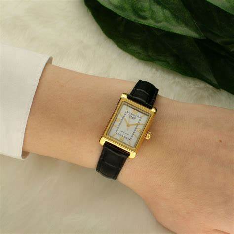 CASIO & VINTAGECasio Collection LTP - 1234PGL - 7A2EF Women's Analog Quartz Watch – Gold - Tone Case, Black Leather StrapWATCHESEcecile