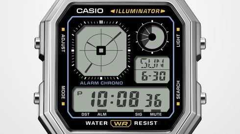 CASIO & VINTAGECasio Vintage A130WE - 7AEF Digital Watch - Silver Stainless Steel, Retro - Futuristic DesignWATCHESEcecile