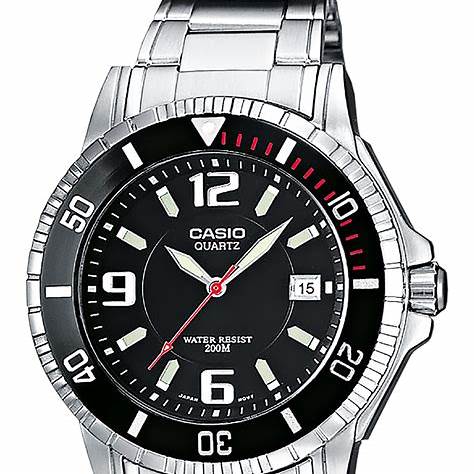 CASIO & VINTAGECasio MTD - 1053D - 1AVES Men's Analog Watch – Stainless Steel, Black Dial, 200m Water ResistanceWATCHESEcecile