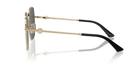 Jimmy Choo JC 4008HD Women's Sunglasses - 59mm, Pale Gold Frame with Dark Grey Lenses