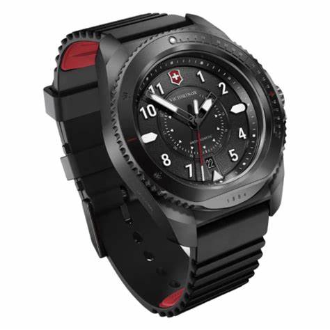 VICTORINOXVictorinox Journey 1884 Men's Watch V241982 – Black Dial, Black Rubber StrapWATCHESEcecile