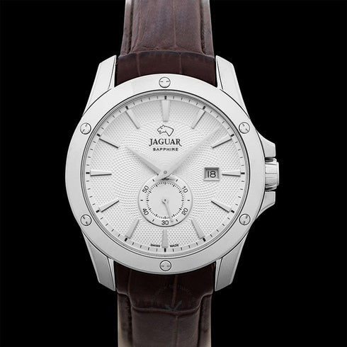 JAGUARJaguar J878/1 Men's Acamar Watch - Stainless Steel Case, Brown Leather StrapWATCHESEcecile