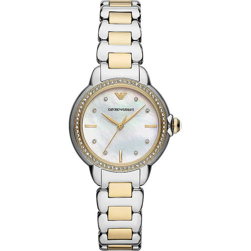 Emporio Armani AR11524 Women’s Two‑Tone Stainless Steel Watch – 32 mm