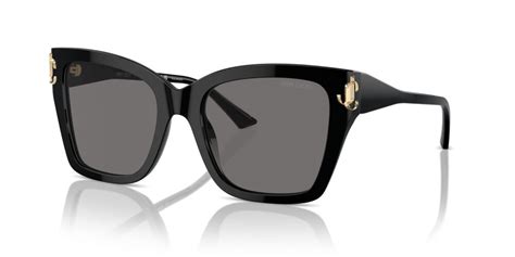 Jimmy Choo JC 5012 Women's Sunglasses - 54mm, Black Frame with Dark Grey Lenses