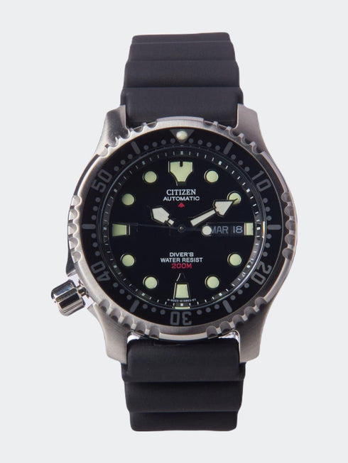 CITIZENCitizen NY0040 - 09E Men's Watch - Black Dial, Stainless Steel Case and Black Rubber StrapWATCHESEcecile