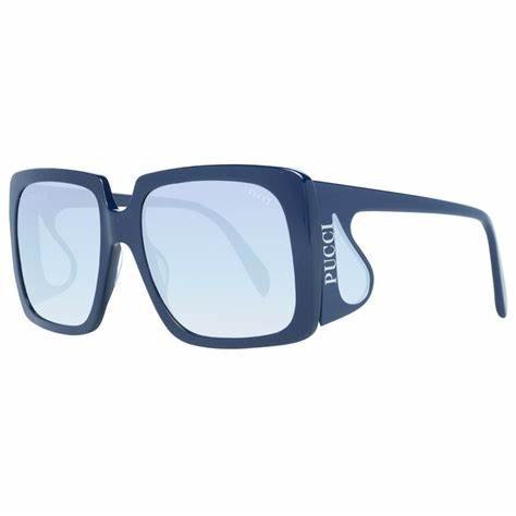 EMILIO PUCCIEmilio Pucci EP0167 5890W Women's Square Sunglasses – Blue Frame, Blue Gradient Lenses, Ø 58mmEYEWEAREcecile