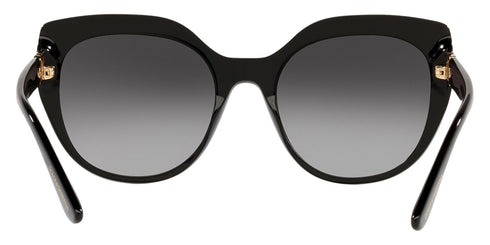 Dolce & Gabbana DG4392 501/8G Gafas de Sol Mujer - Montura Negra, Lentes Gris Claro Degradado