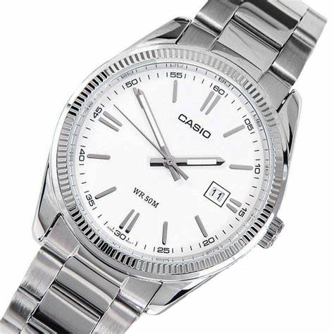 CASIO & VINTAGECasio LTP - 1302D - 7A1VDF Women's Watch - White Dial, Stainless Steel BraceletWATCHESEcecile