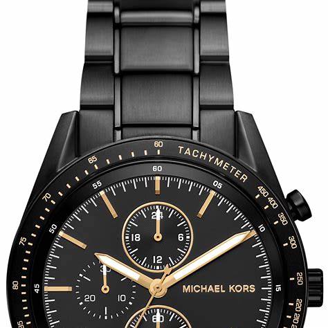 Michael Kors MK9113 Herren überdimensioniert schwarz Edelstahl Chronograph Watc