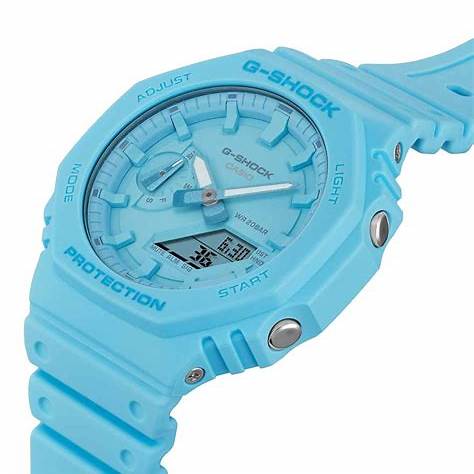 CASIO G - SHOCKCasio G - SHOCK GA - 2100 - 2A2ER Men's Analog - Digital Watch – Turquoise Blue, Carbon Core Guard, 200M Water ResistanceWATCHESEcecile