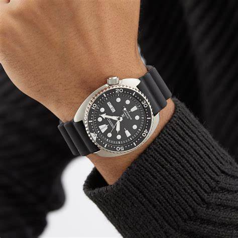 SEIKOSeiko Prospex SRPE93K1 Men's Automatic Diver's Watch - 45mm Stainless Steel Case, Black Dial, Silicone Strap, 200m Water ResistanceWATCHESEcecile