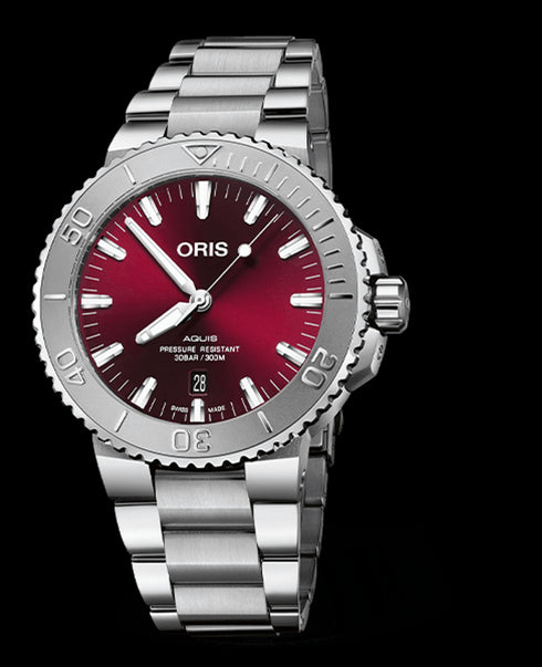 Oris Aquis Date Calibro 400 43,5 mm - Quadrante blu, bracciale in acciaio, riserva di carica di 5 giorni