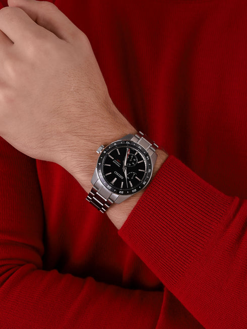 Seiko Presage SPB221J1 Reloj GMT Automático Hombre - Esfera Negra, Brazalete Acero Inoxidable