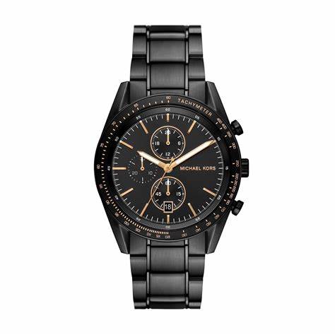 Michael Kors MK9113 Herren überdimensioniert schwarz Edelstahl Chronograph Watc