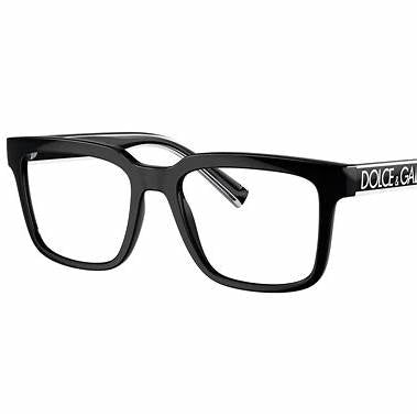 Dolce & Gabbana DG5101 501 A 50 Unisex Square Eyeglasses - Black Frame