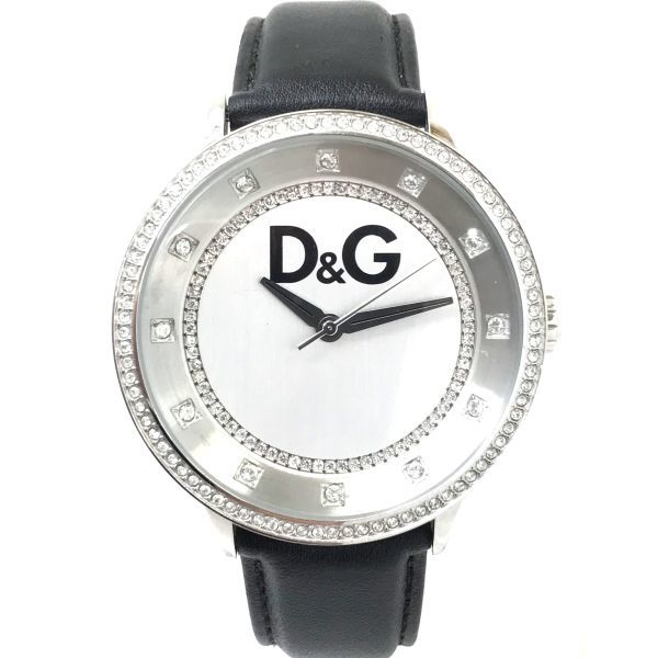 DOLCE & GABBANADolce & Gabbana Prime Time DW0515 Men's Watch - 46mm, Black Leather Strap with Crystal - Embellished FrameWATCHESEcecile